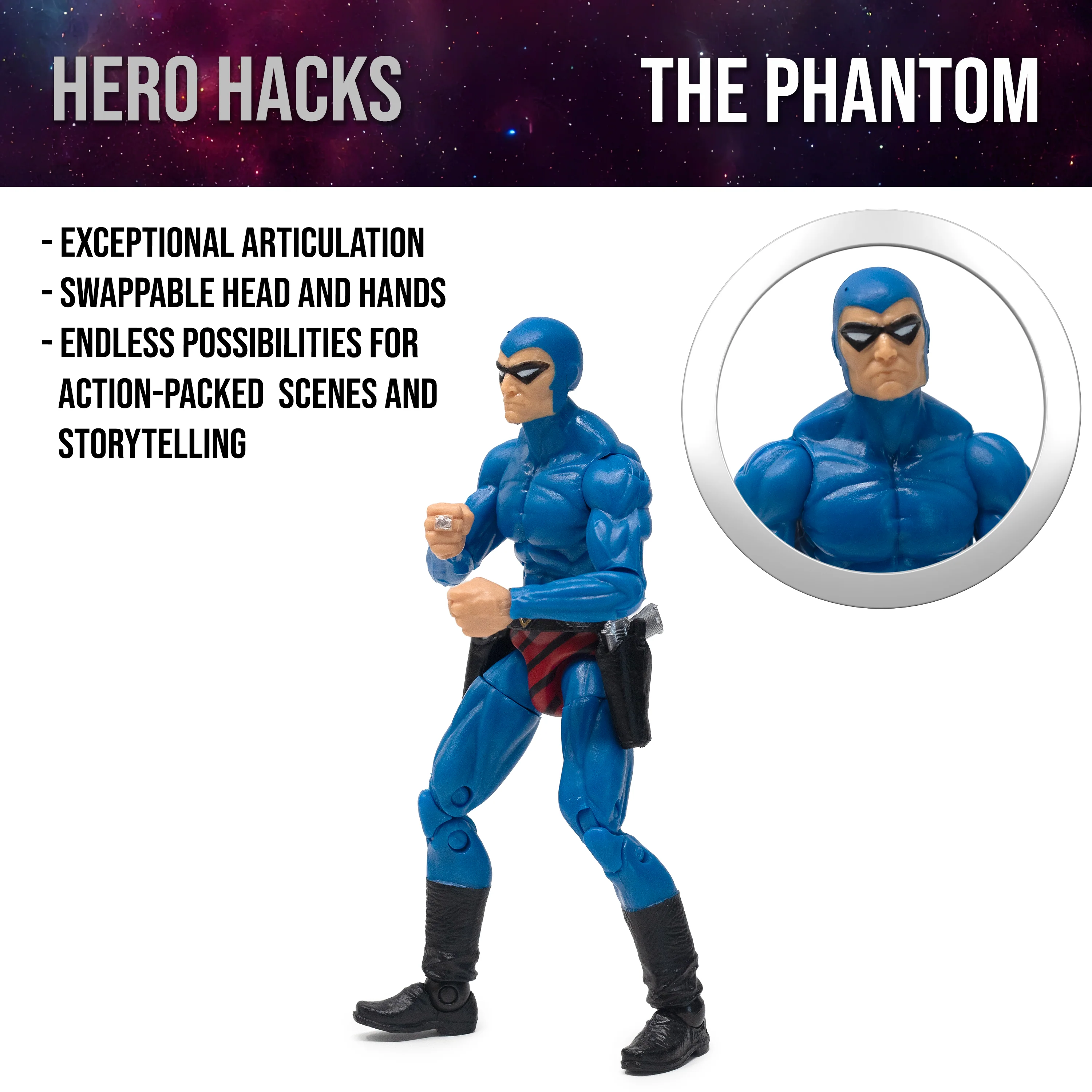 Hero H.A.C.K.S. Phantom Action Figure: Phantom - Wv1.5 - Image 7