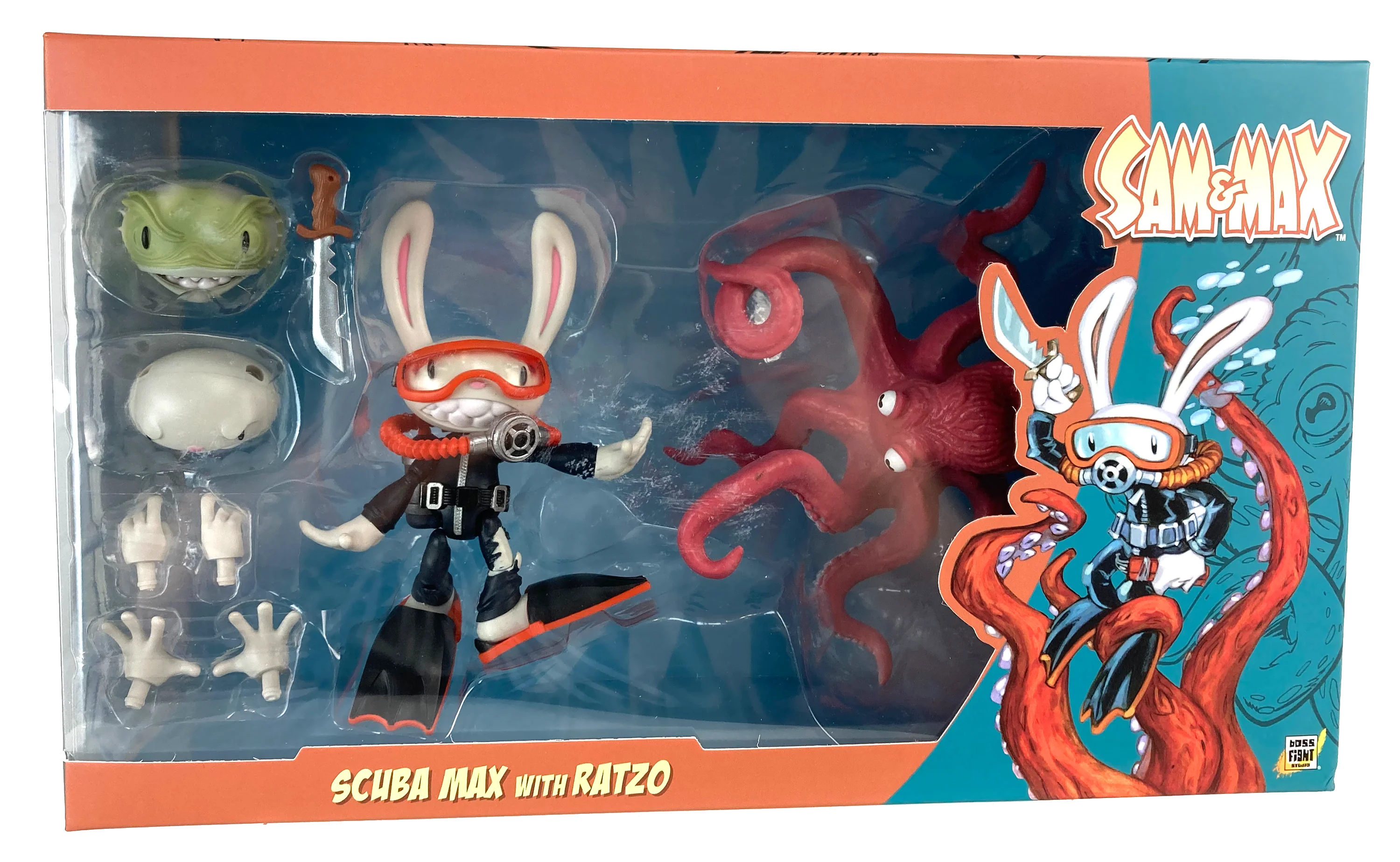 Sam & Max Series Action Figure - Wave 2 - Scuba Max & Ratzo the Octopus Ginormous Deluxe Set - Image 2