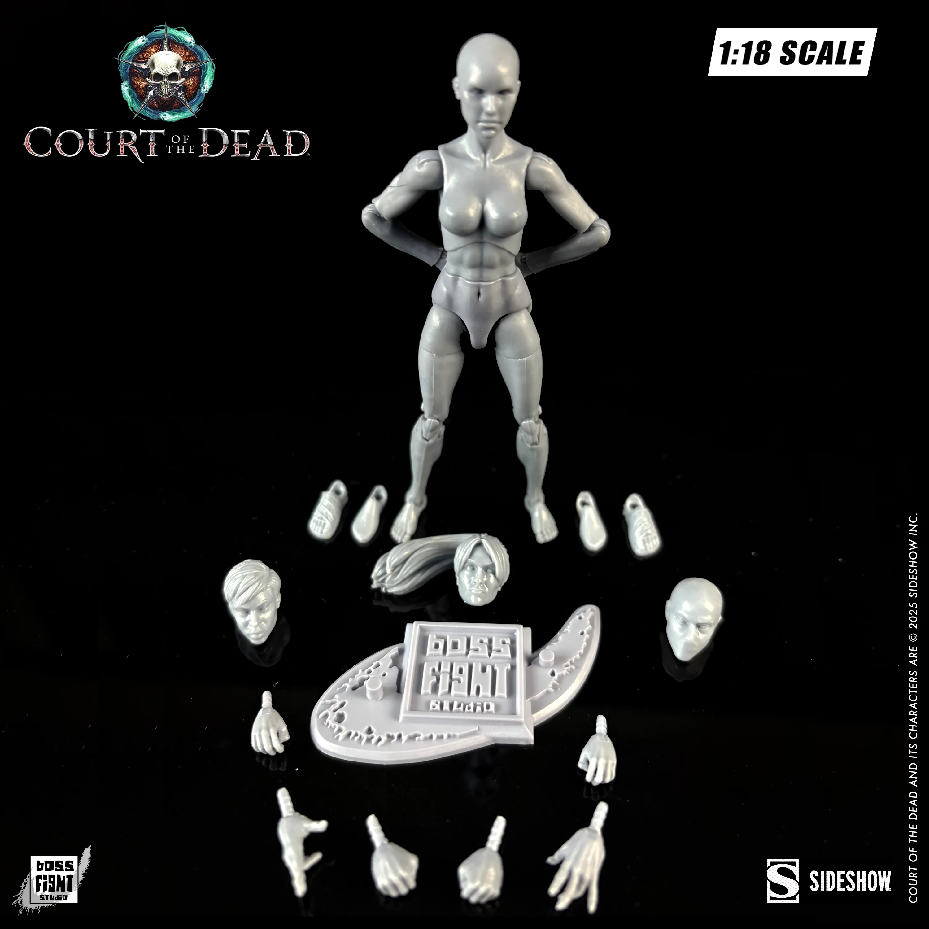 Court of the Dead 1:18th Scale Action Figure Blank | Ethereal Ash Female - Image 3