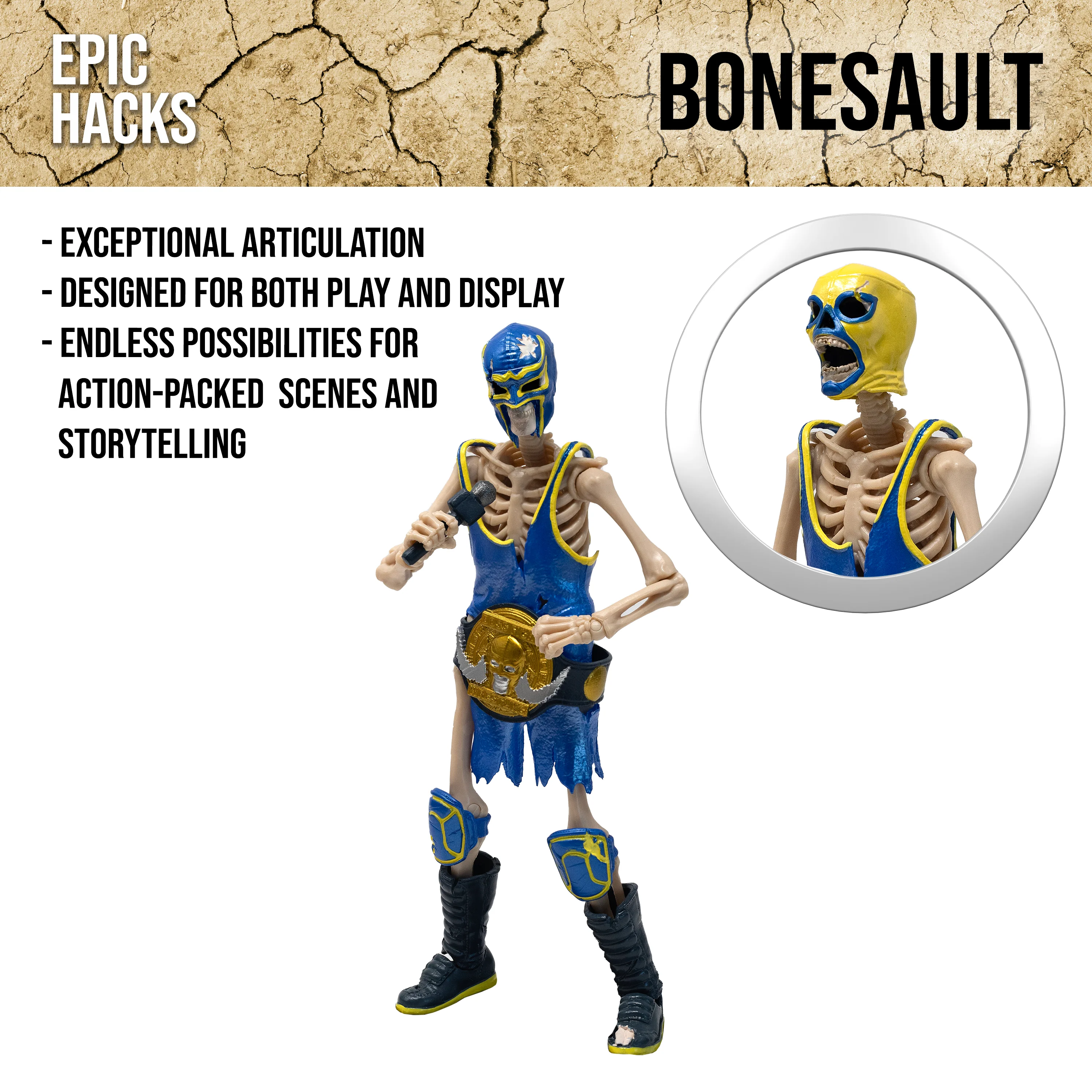 Epic H.A.C.K.S. Action Figure: Bonesault - Image 5