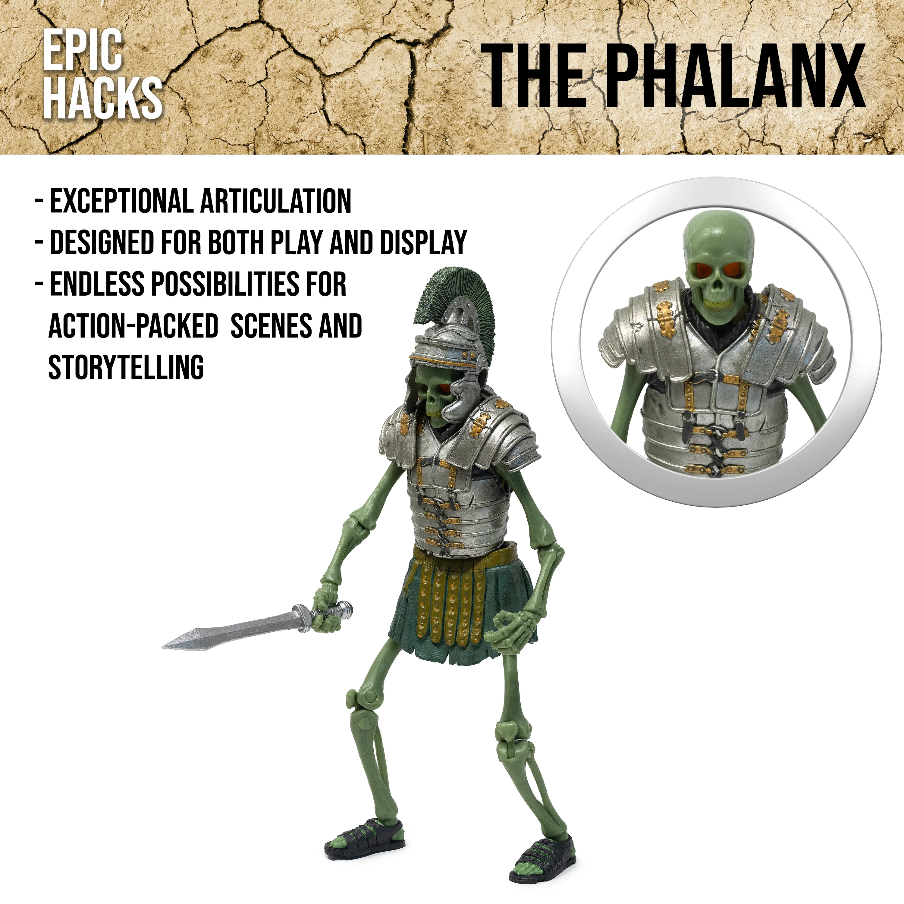 Epic H.A.C.K.S. Action Figure: Eterno Guardian Skeleton - Image 5
