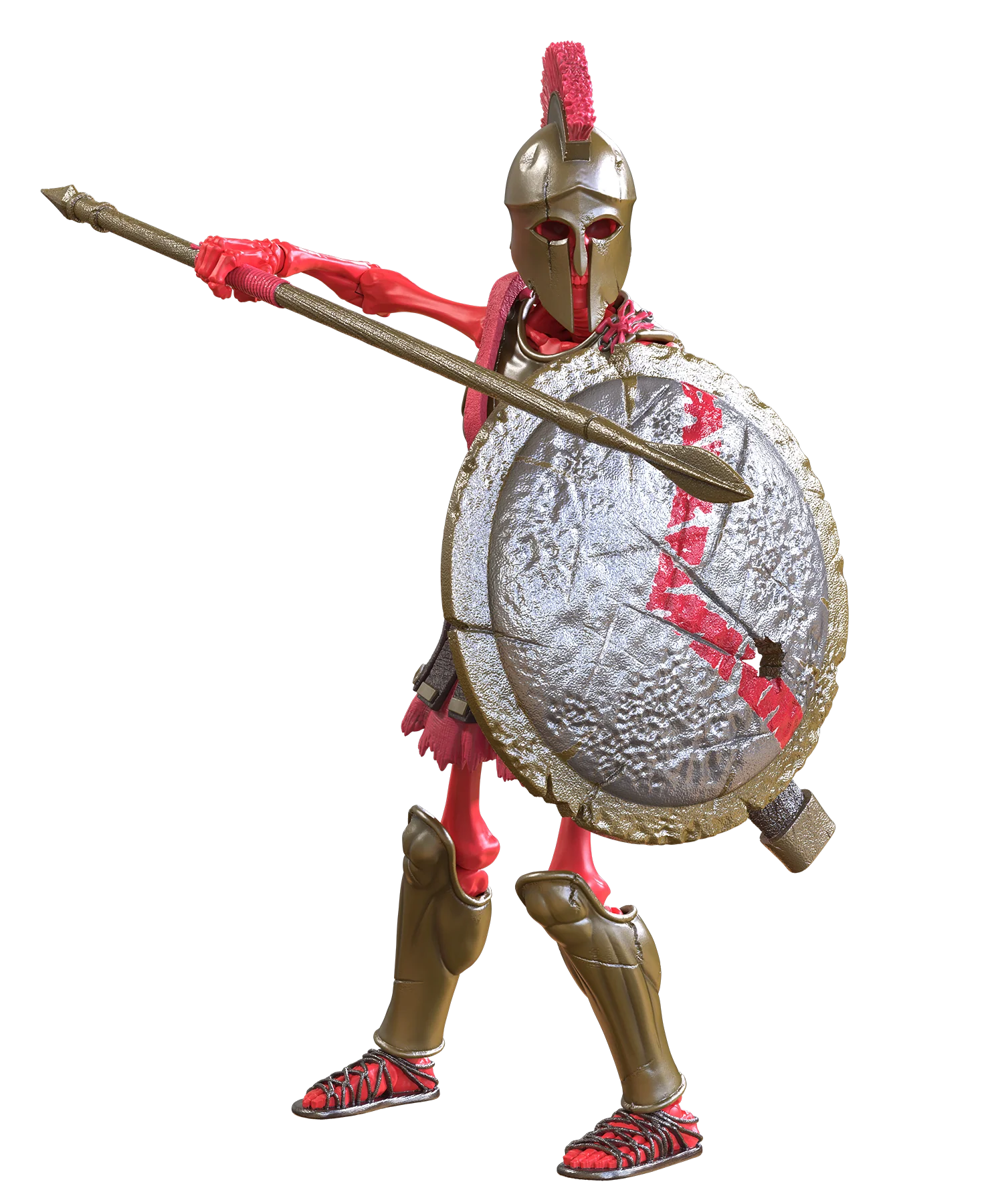 Epic H.A.C.K.S. Action Figure: Spartan Warrior Skeleton - Image 5