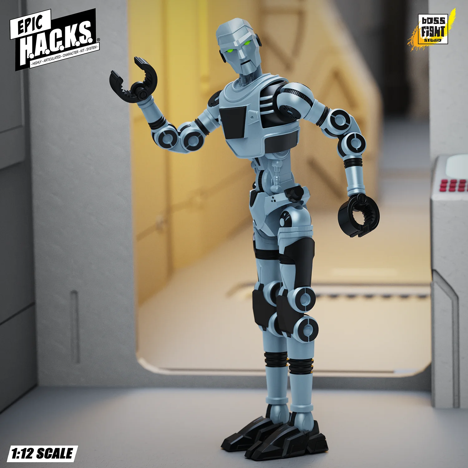 Epic H.A.C.K.S. Creatures 1:12 Scale Action Figure Wave 1 | CGT Combat Drone: Agile Battle Robot - Image 3