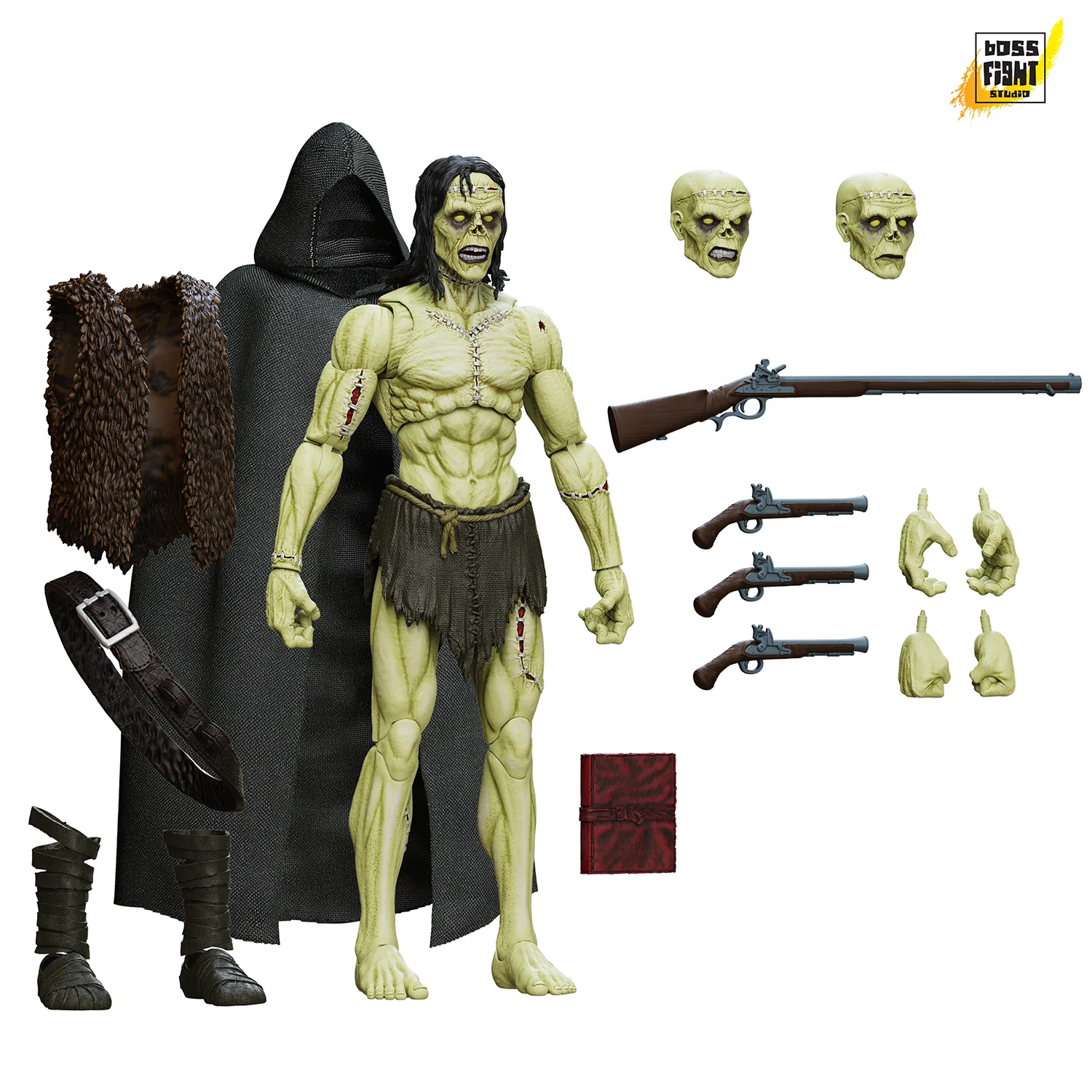 Epic H.A.C.K.S. Creatures 1:12 Scale Action Figure Wave 1 | Frankenstein’s Monster: Undead Creature - Image 8