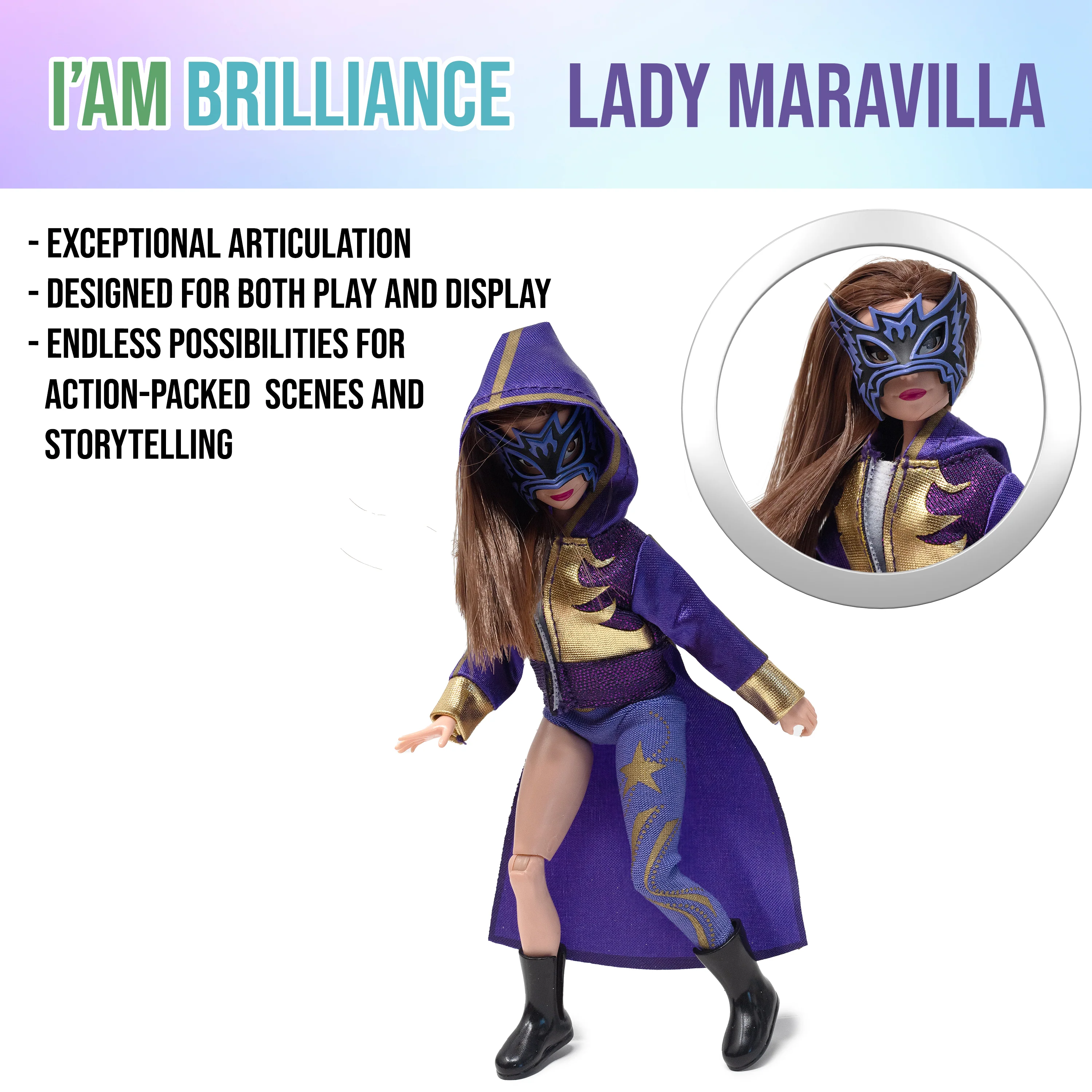 I Am Brilliance Action Doll: Lady Maravilla - Image 5