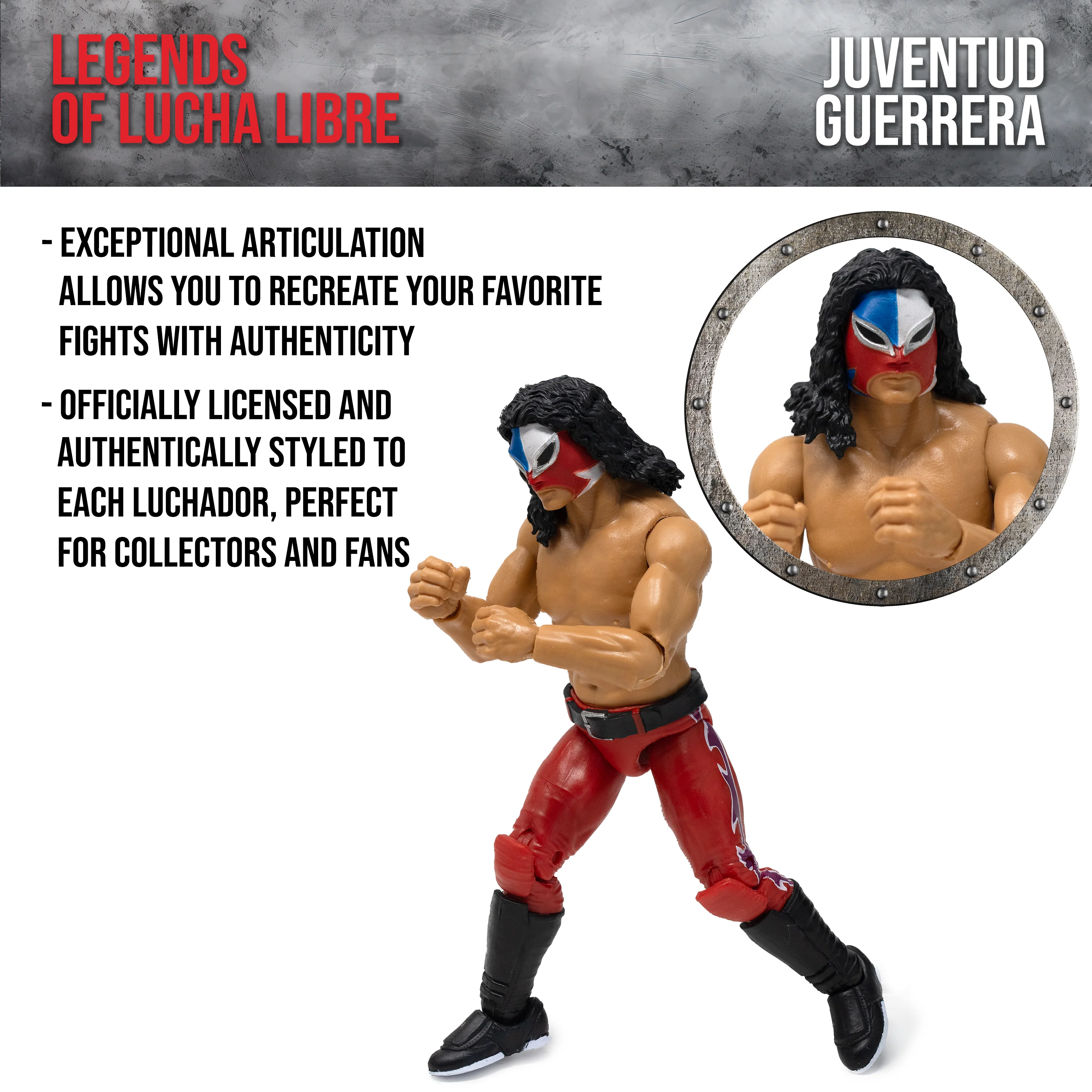 Legends of Lucha Libre Action Figure - Fanaticos: Juventud Guerrera - Image 5