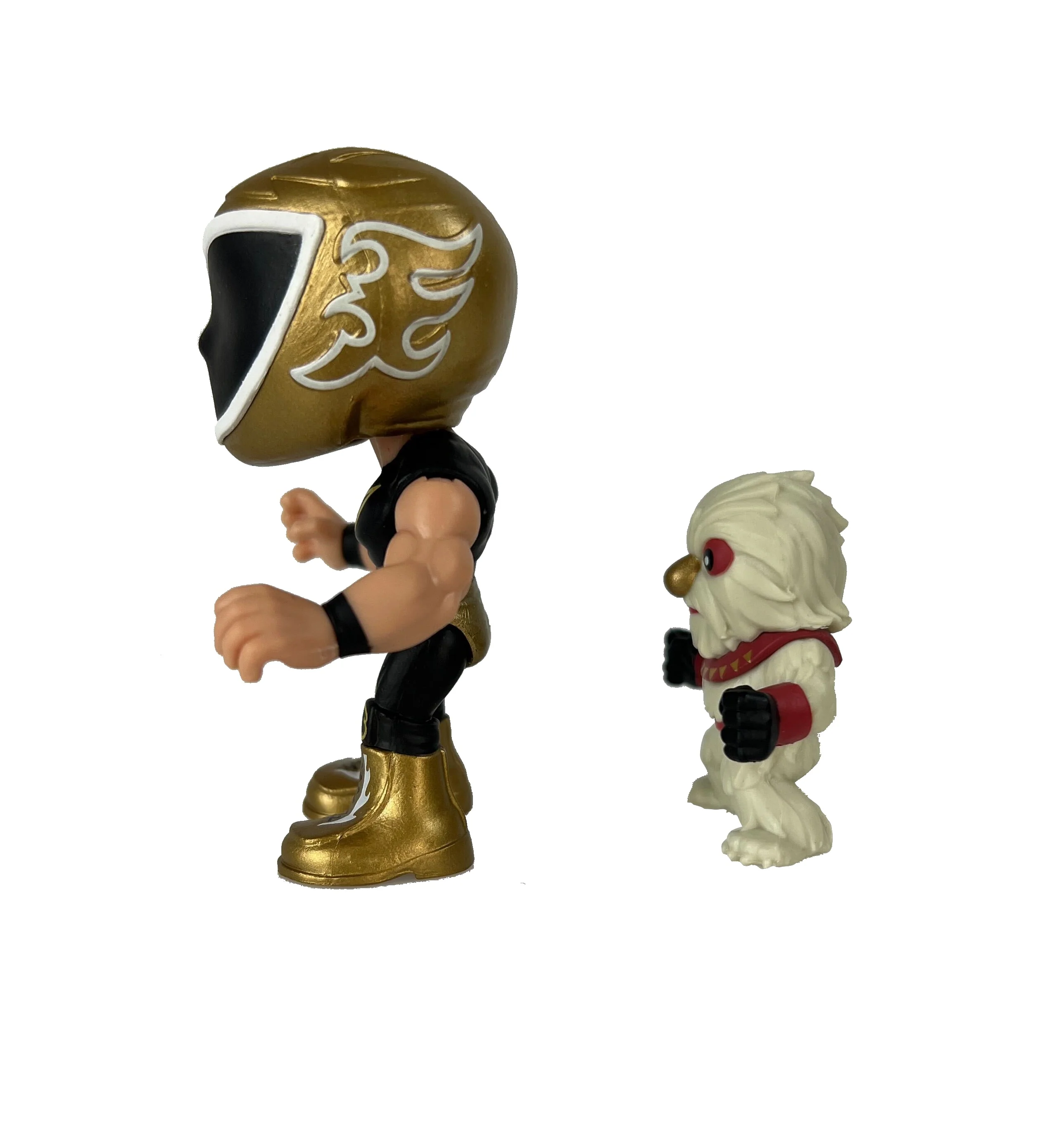 Legends of Lucha Libre - Luchacitos Mini Action Figures - Tinieblas Jr., Gold Costume - Image 3
