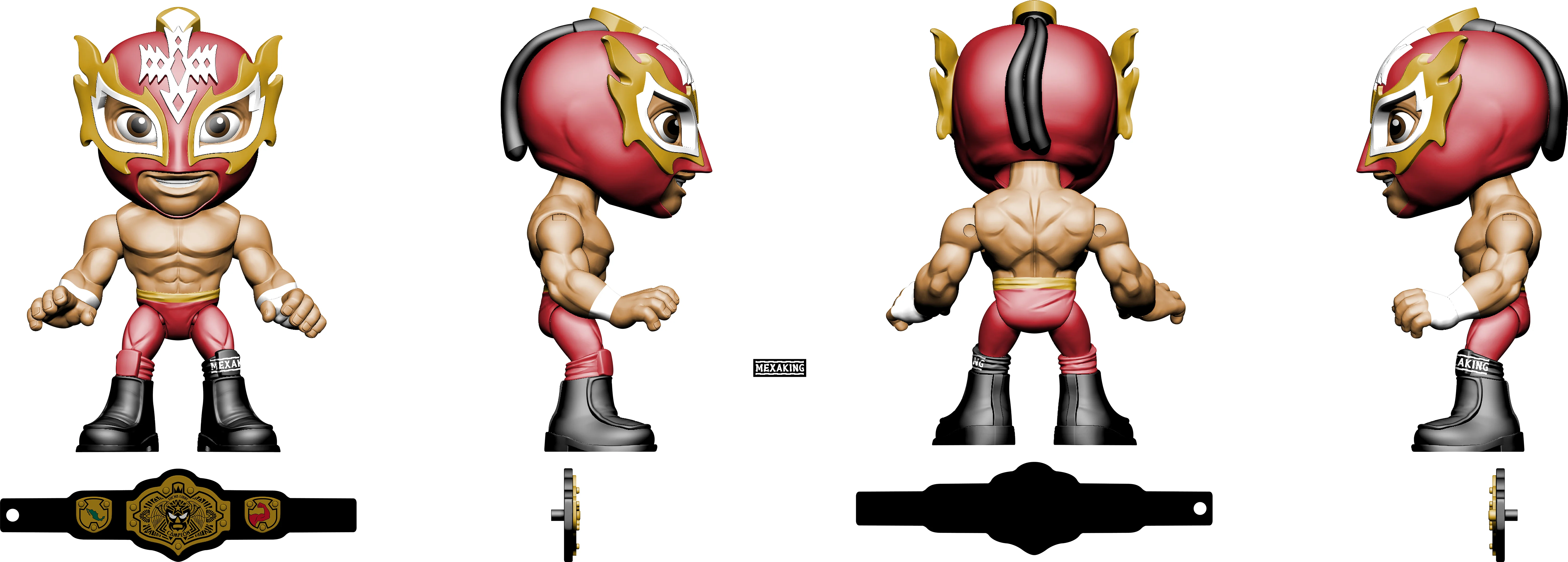 Luchacitos Mini Action Figures PDQ - Image 3