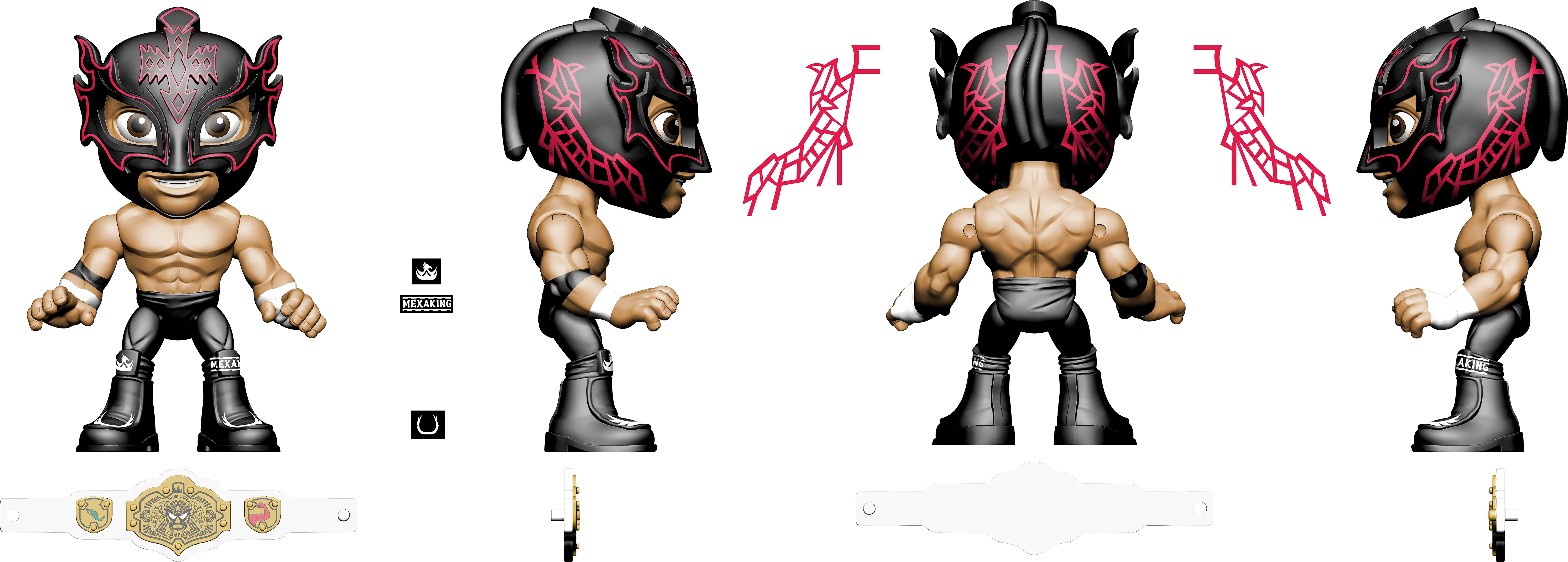 Luchacitos Mini Action Figures PDQ - Image 4