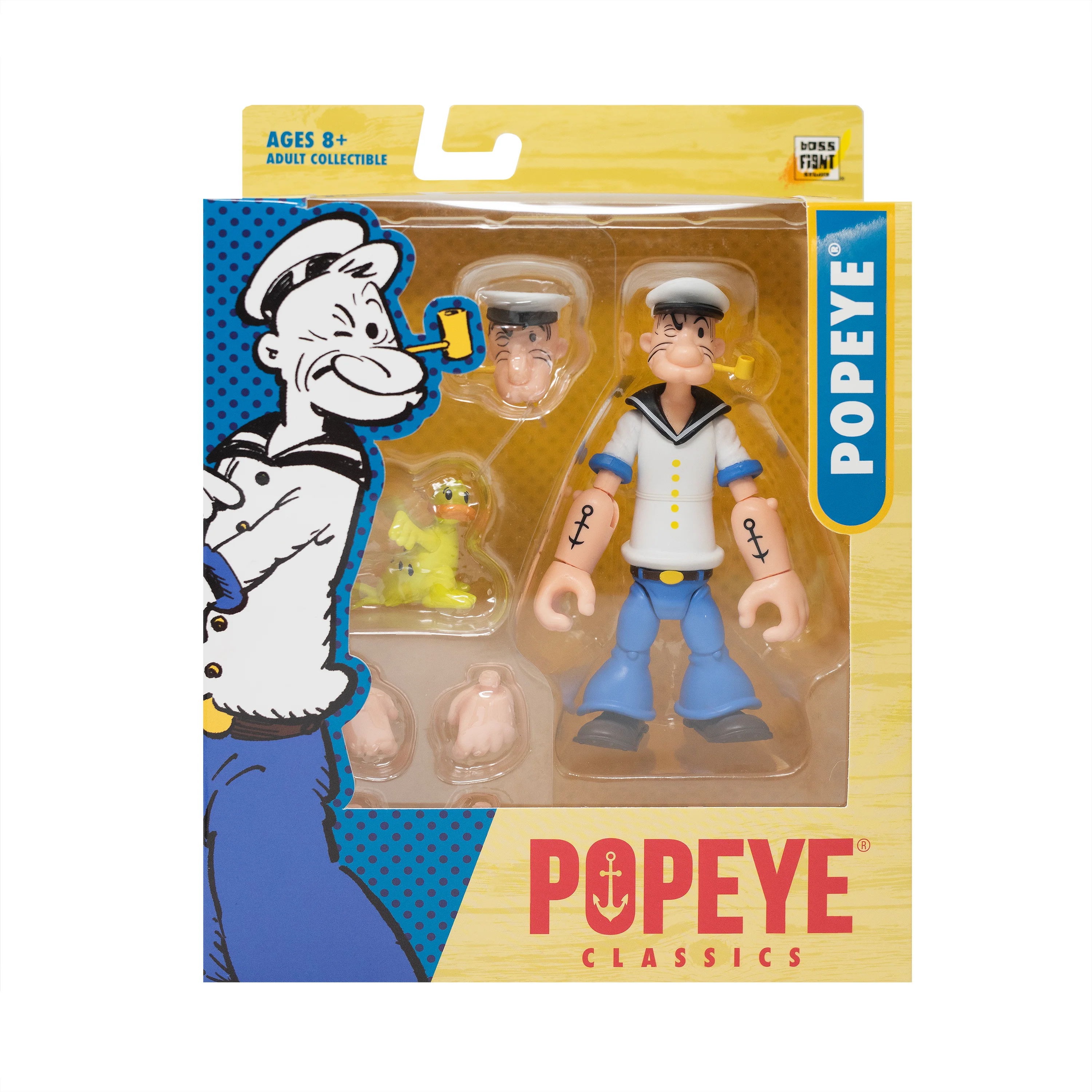 Popeye Classics Action Figure: Popeye 1st Appearance - white shirt - Image 2
