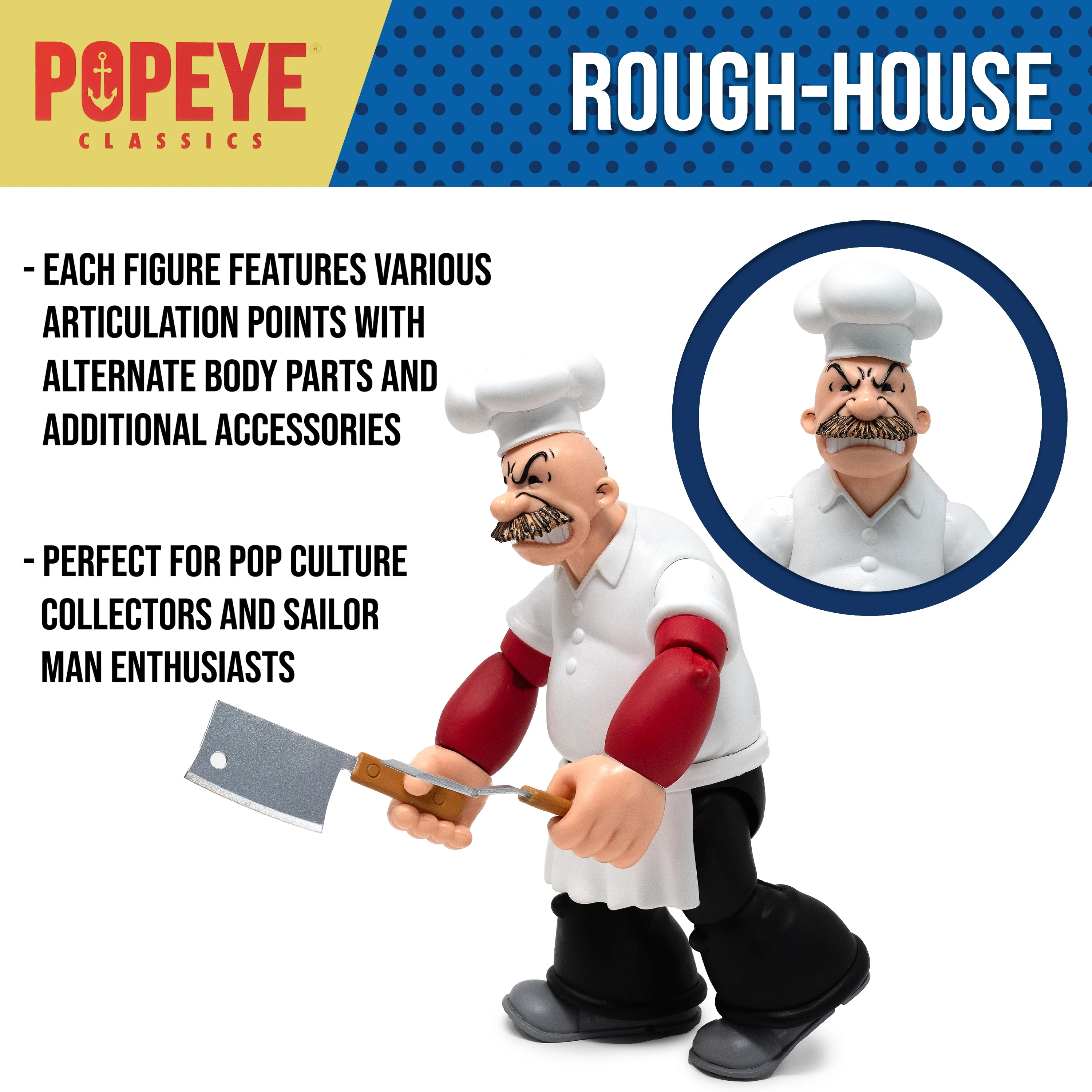 Popeye Classics Action Figure: Rough-House - Image 9