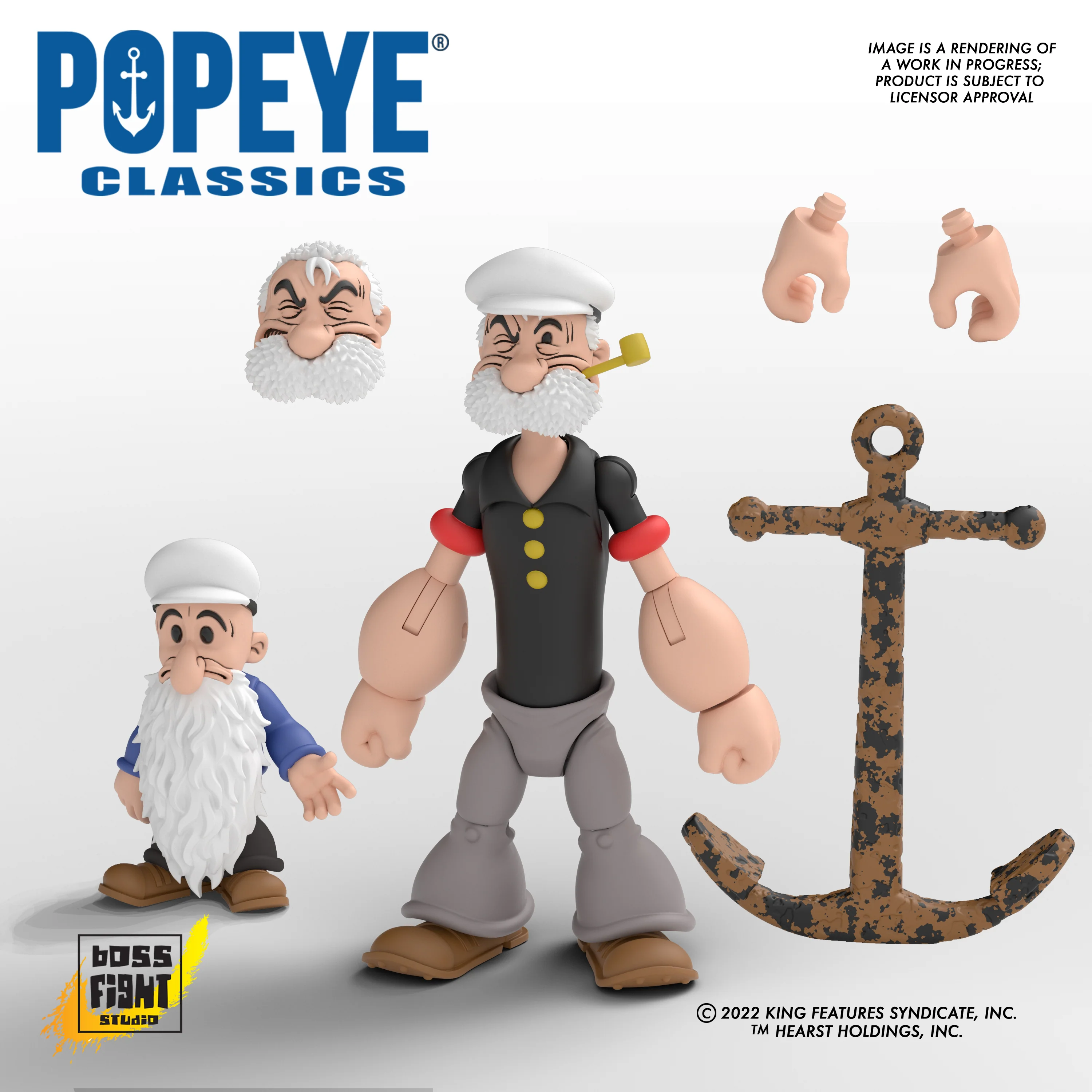 Popeye Classics Action Figure: Poopdeck Pappy - Image 13