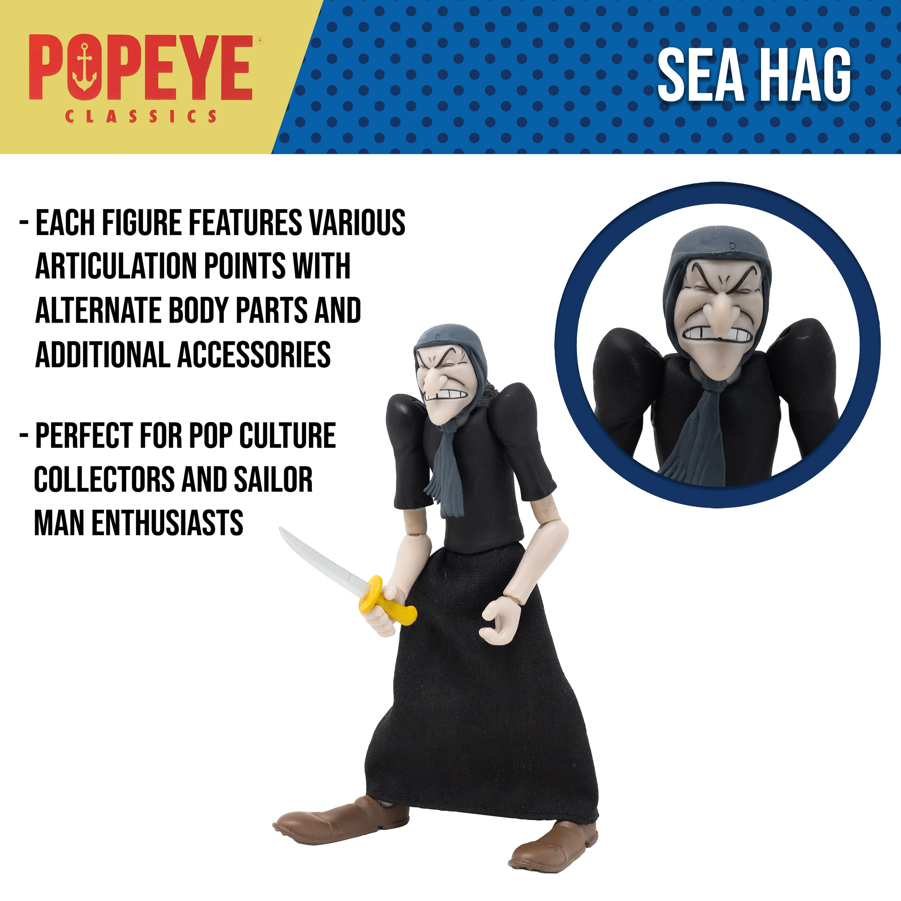 Popeye Classics Action Figure: Sea Hag - Image 3