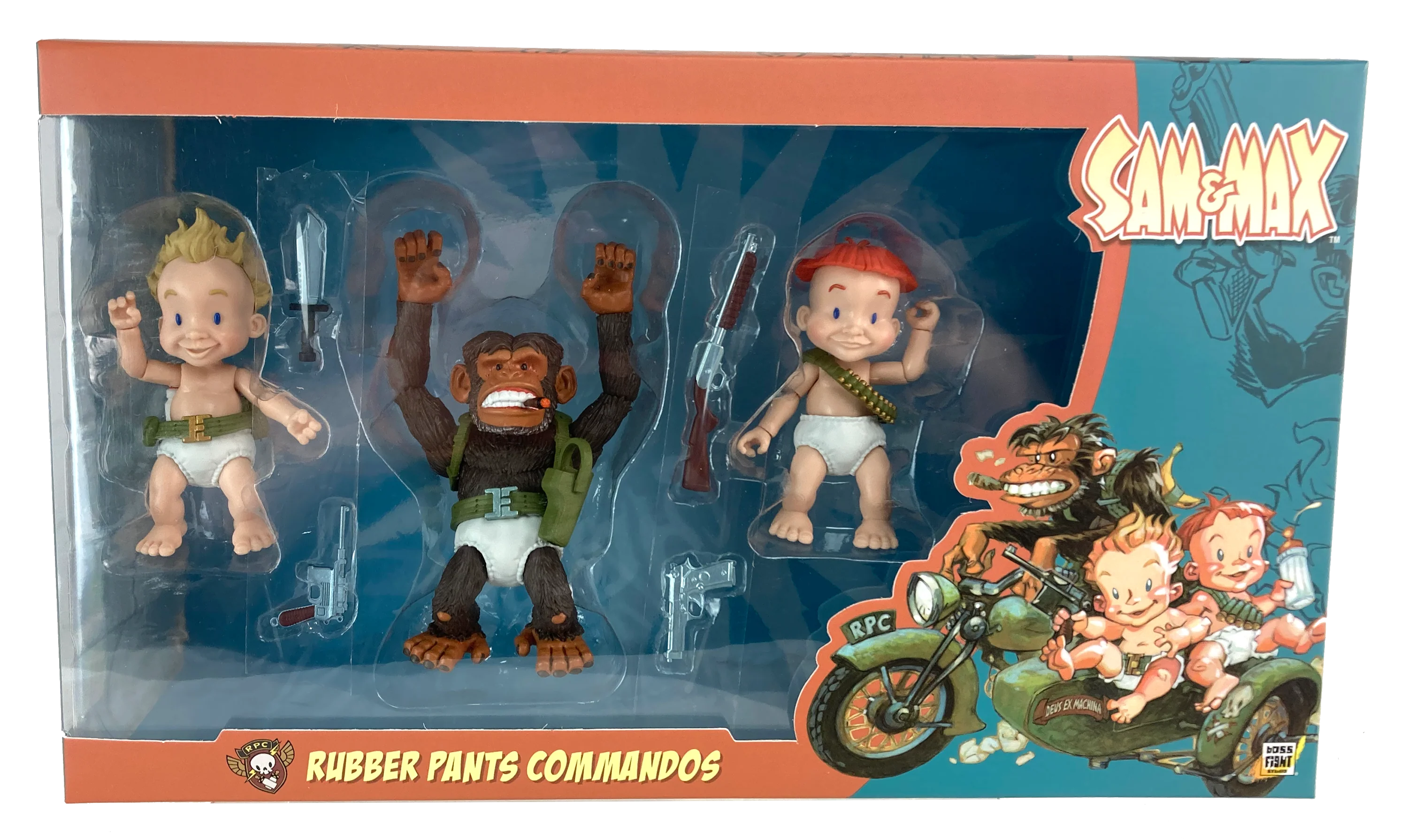 Sam & Max Series Action Figure - Wave 2 - Rubber Pants Commandos Ginormous Deluxe Set - Image 2