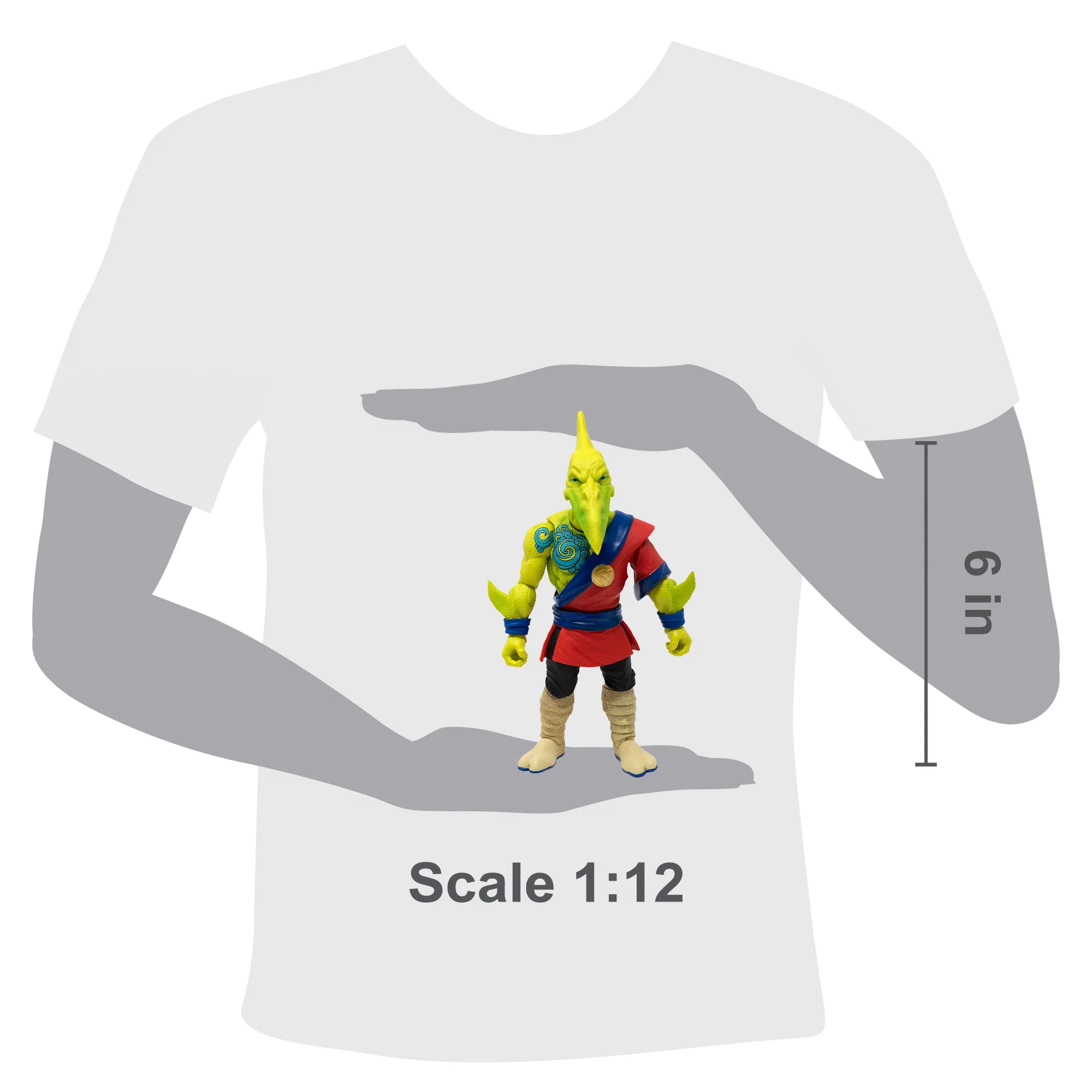 Saurozoic Warriors Action Figure: Fae Kwan Pterodactyl / Warrior Monk - Image 4