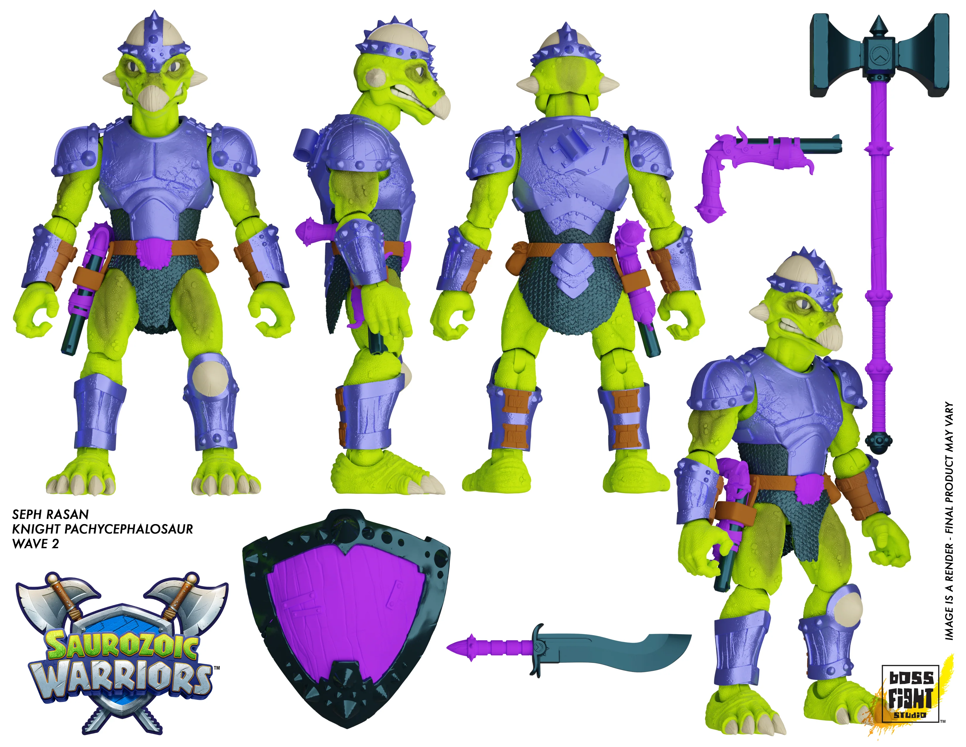 Saurozoic Warriors Action Figure: Seph Rasan - Image 7