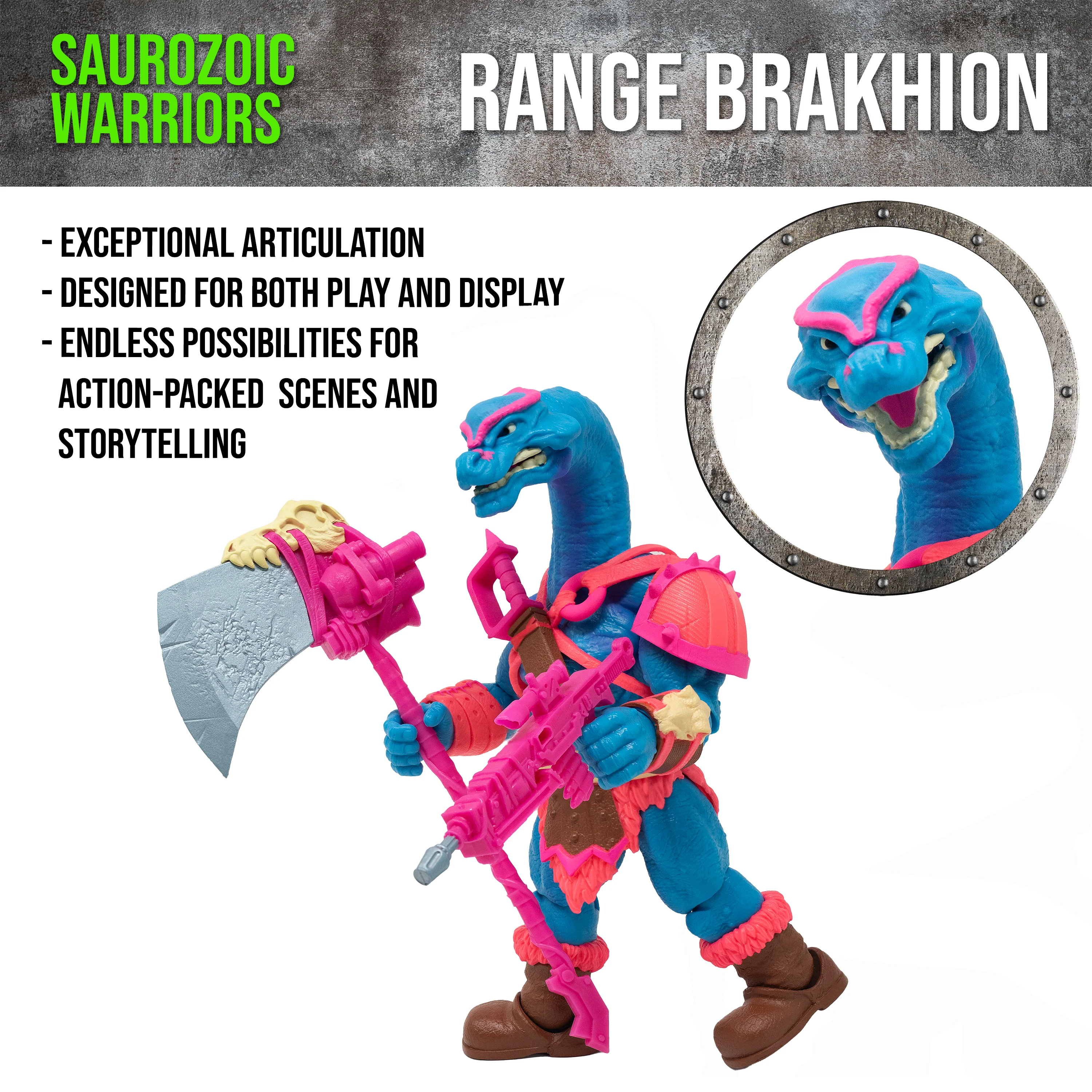 Saurozoic Warriors Action Figure: Range Brakhion - Image 6