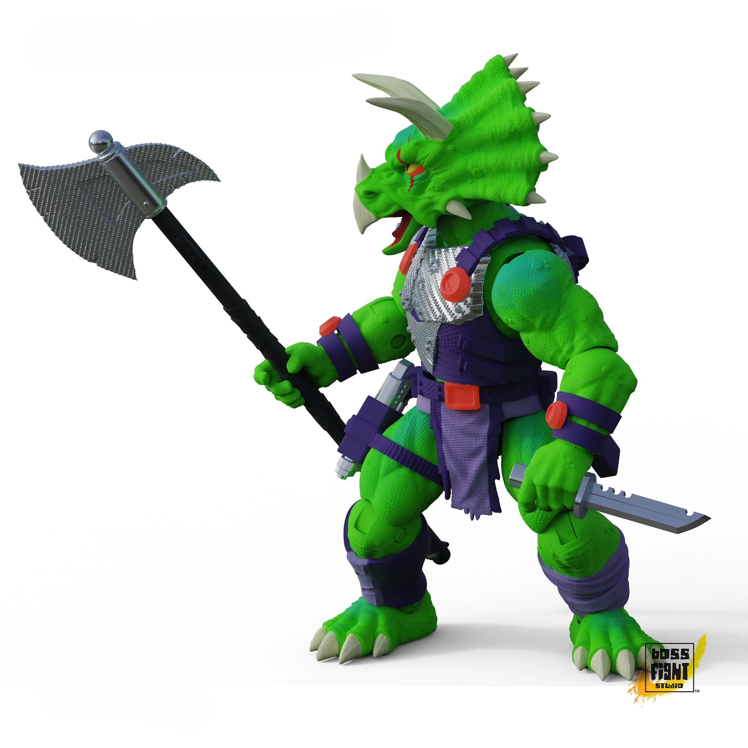 Saurozoic Warriors Action Figure: Triax Skiver - Image 7