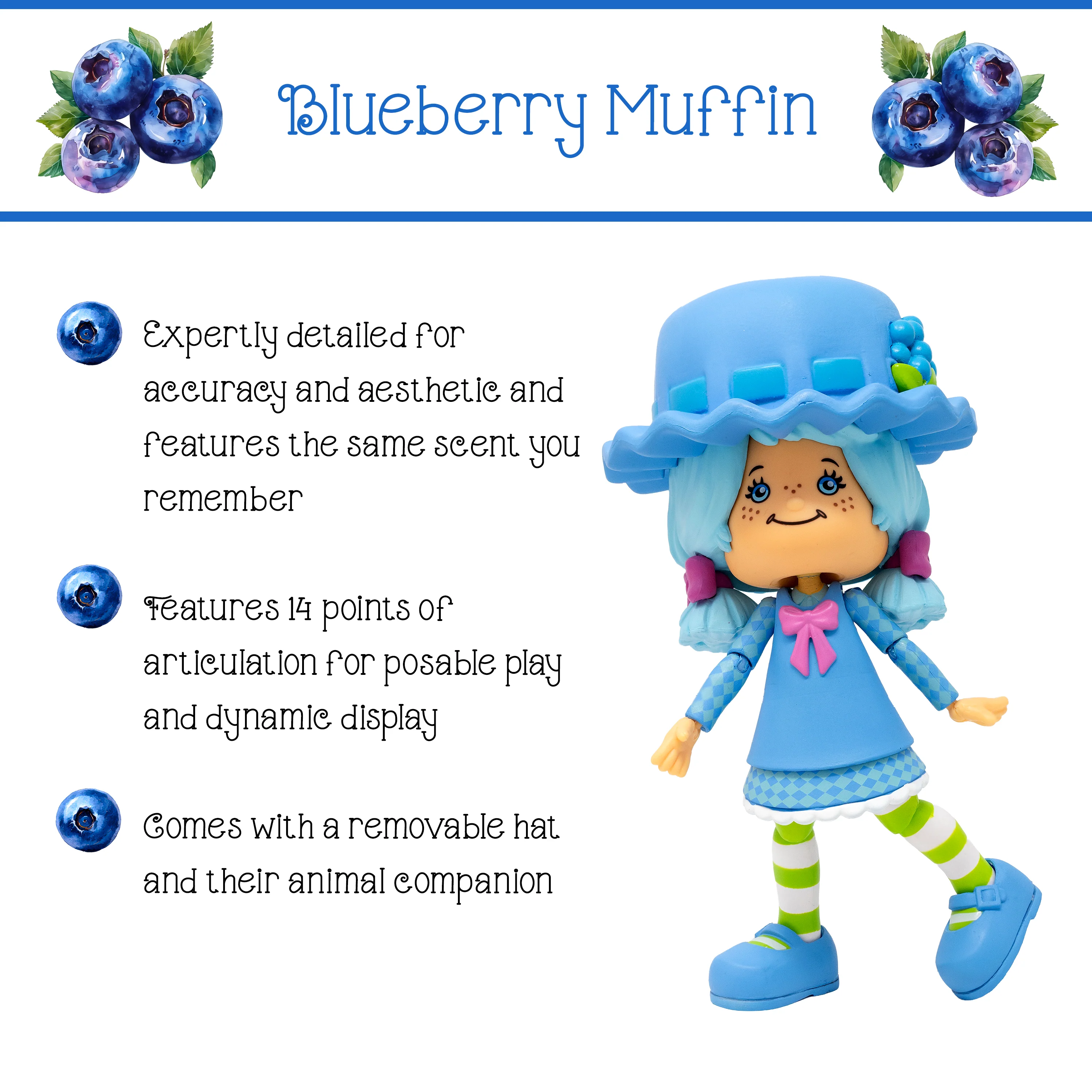 Strawberry Shortcake Action Figure: Blueberry Muffin - Image 5