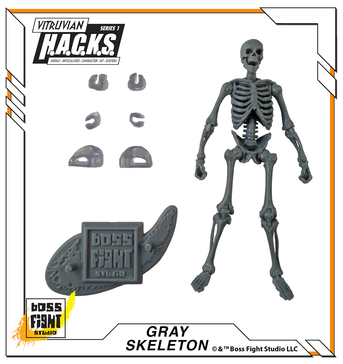 Vitruvian H.A.C.K.S. Action Figure: Skeleton Blank - Image 3