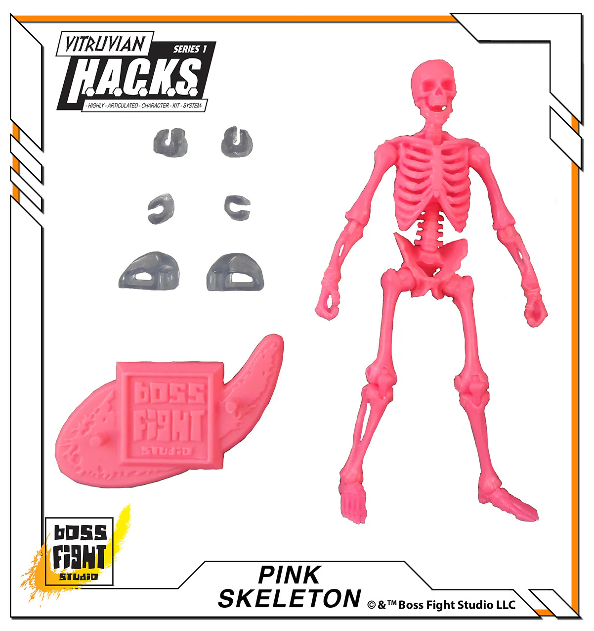 Vitruvian H.A.C.K.S. Action Figure: Skeleton Blank - Image 4