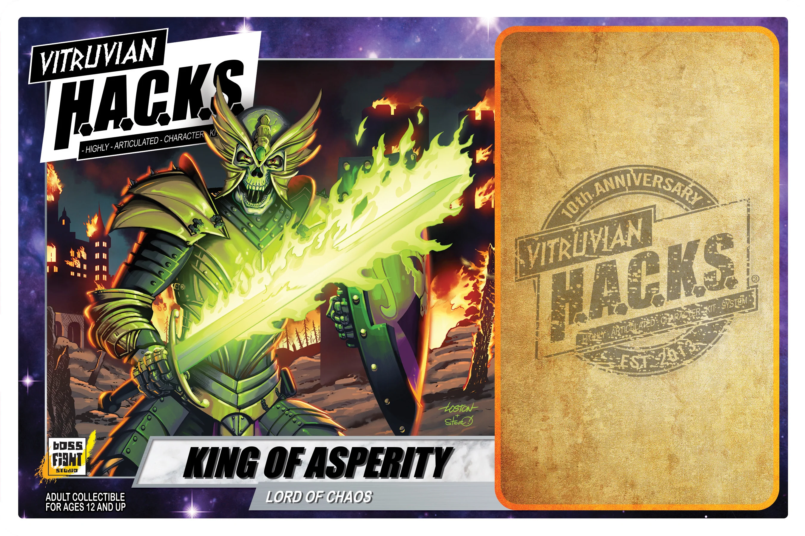 Vitruvian H.A.C.K.S. Action Figure: 10th Anniversary - King of Asperity - Image 8