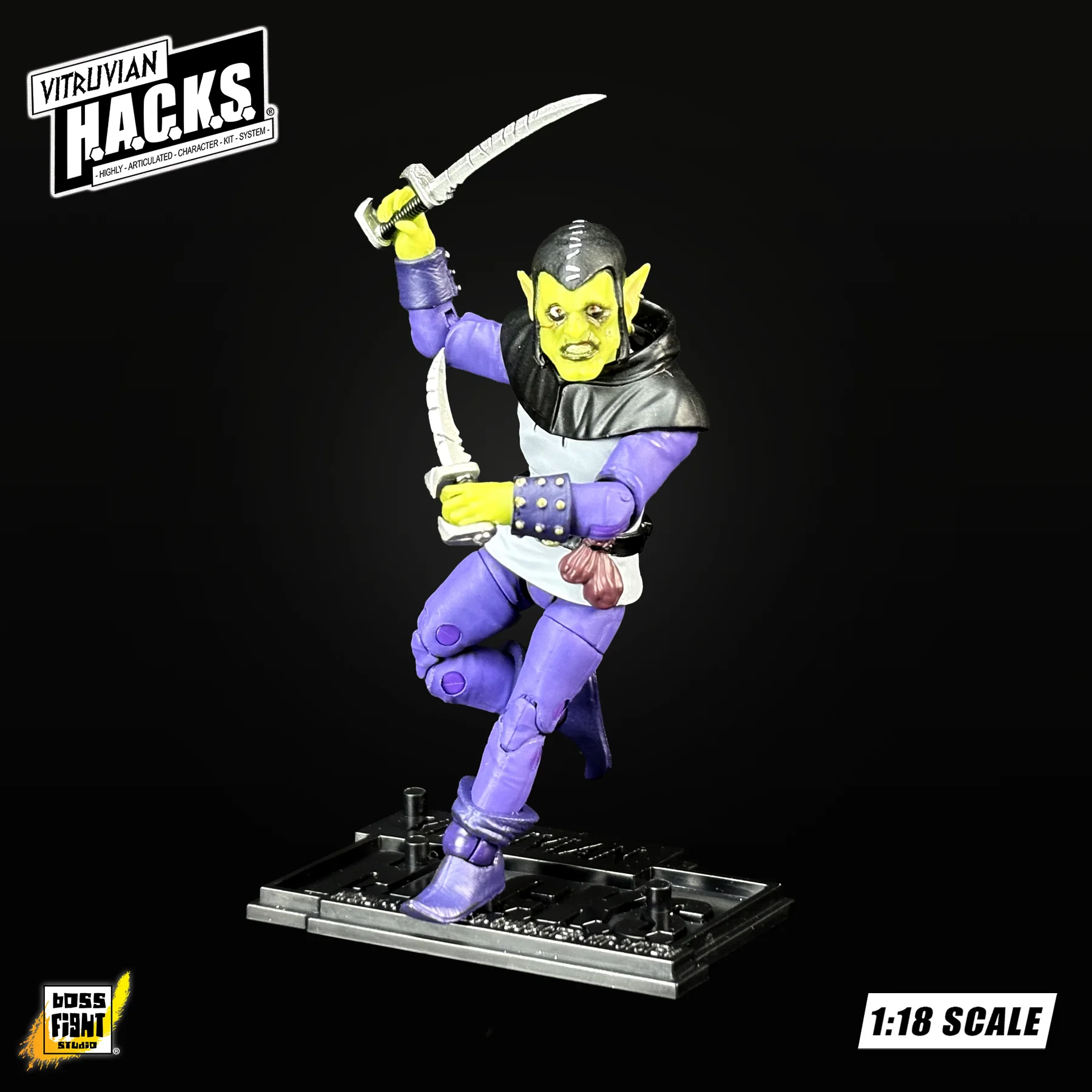 Vitruvian H.A.C.K.S. Action Figure - O'Grung Gang (Goblin Ransacker) - Image 6