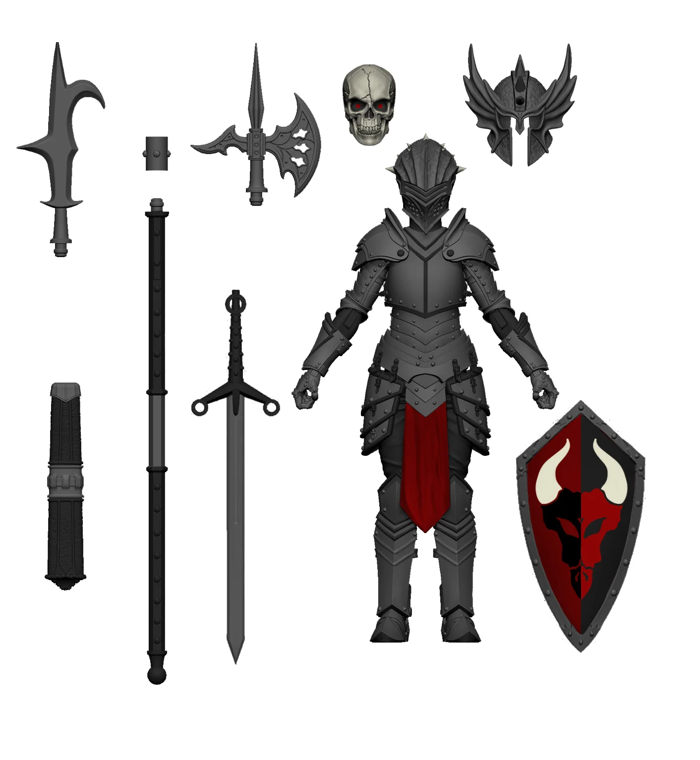 Vitruvian H.A.C.K.S. Action Figure: Female Knight of Asperity